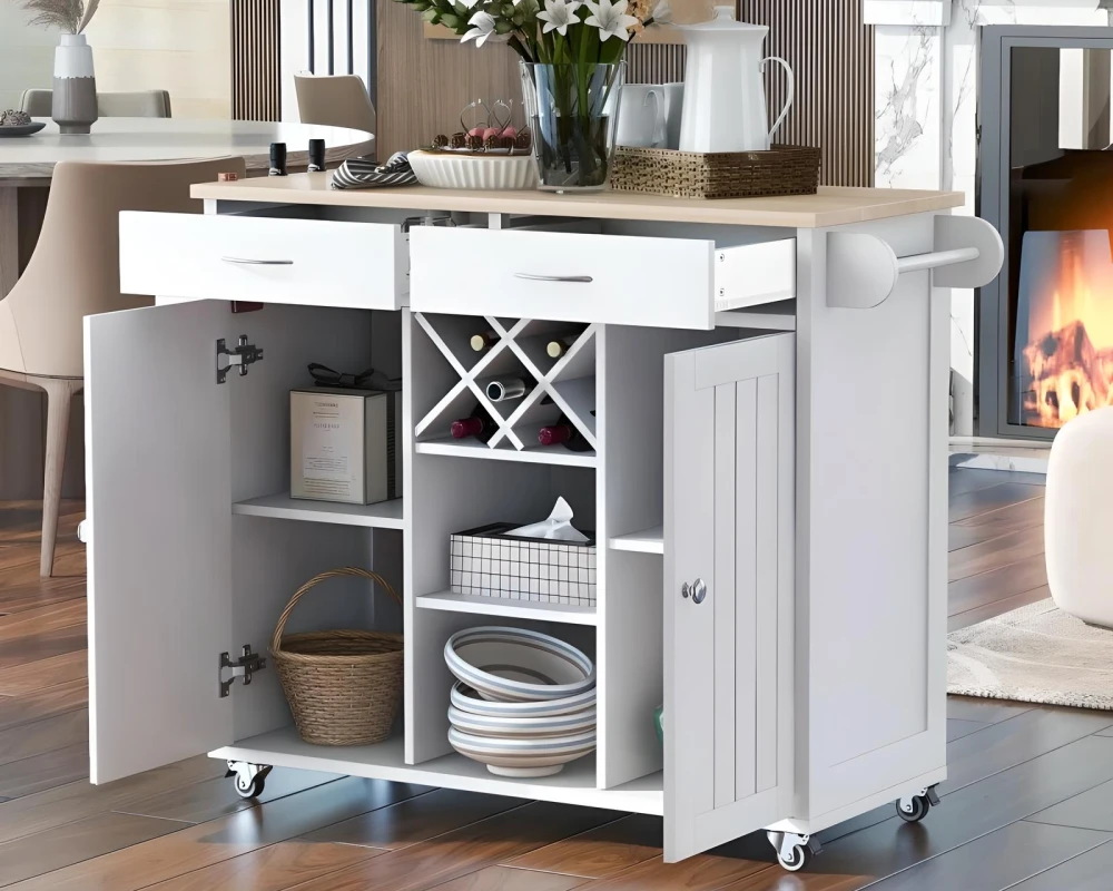 rolling cart kitchen island