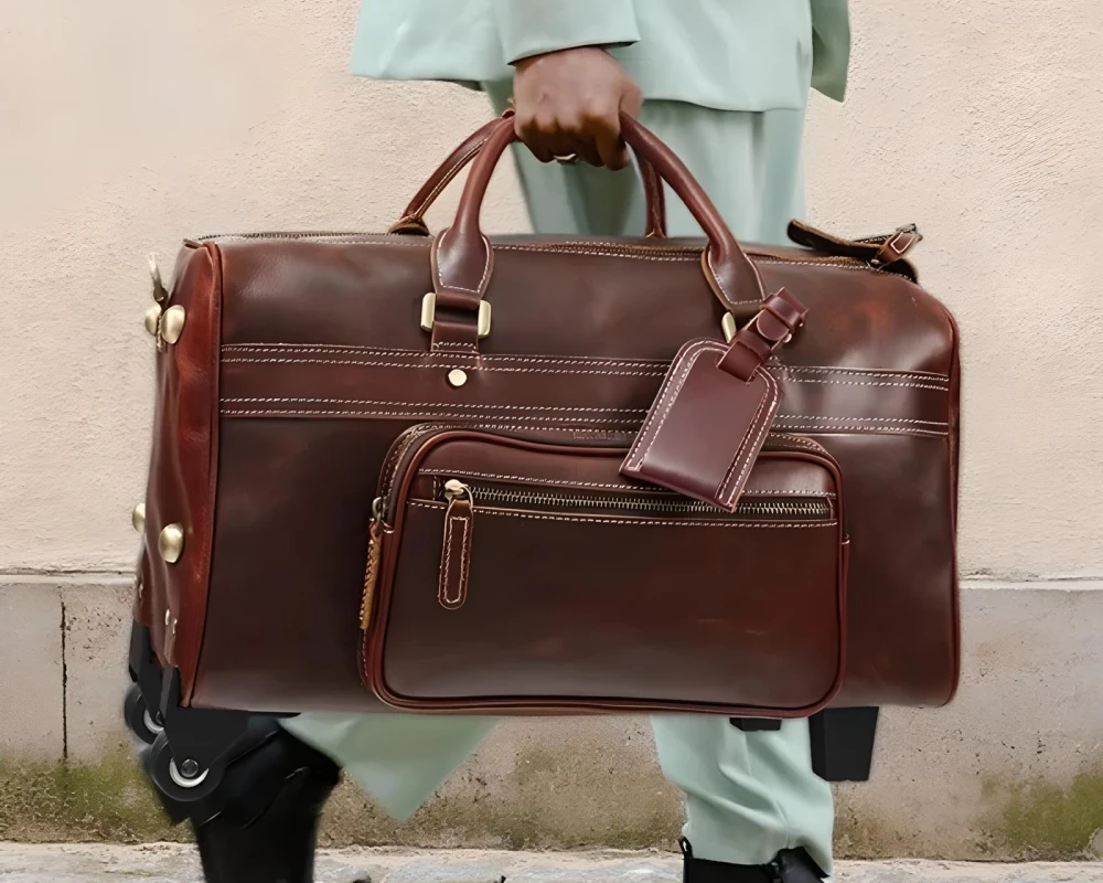 best leather carry on bag